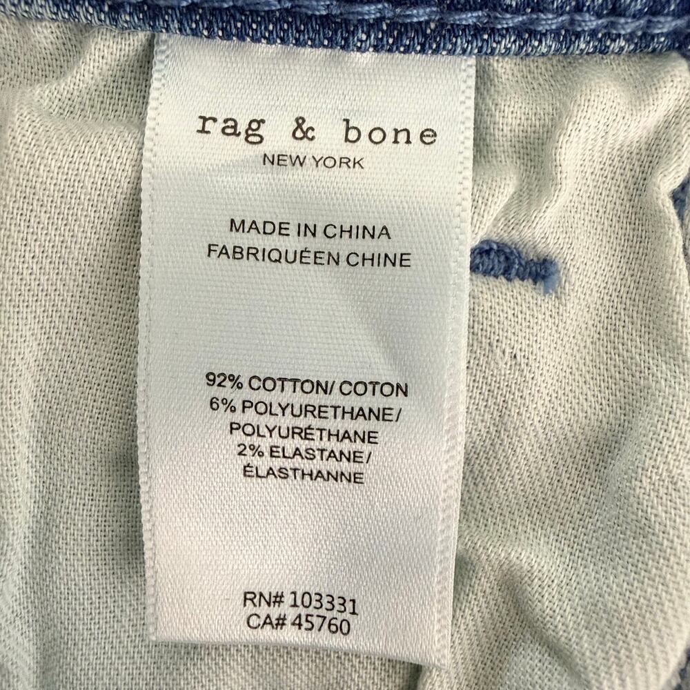 Rag & Bone wide-leg jeans crop ankle high-rise 26 - Picture 8 of 9